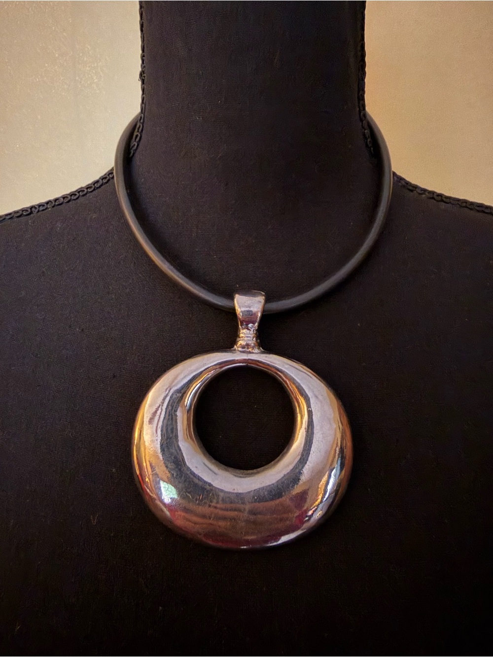 Silver Open Circle Pendant Necklace - Women Jewelry